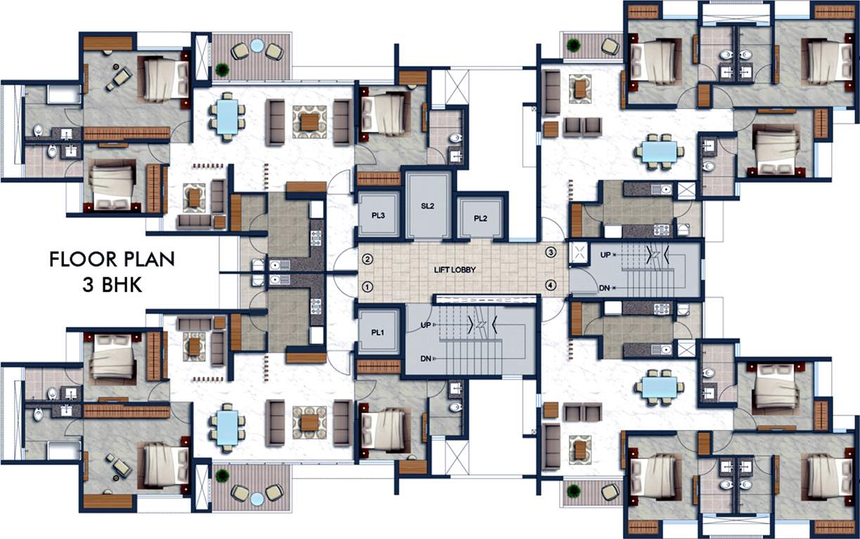 luxuria priva Images for Cluster Plan of Lodha Luxuria Priva