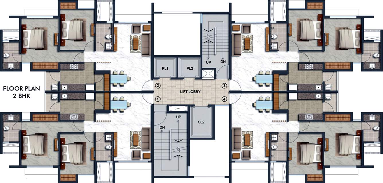luxuria priva Images for Cluster Plan of Lodha Luxuria Priva