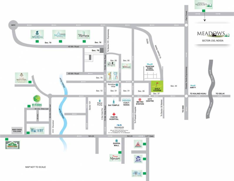  mahagun Images for Location Plan of Mahagun Mahagun Meadows