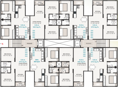  amrut Tower D Cluster Plan