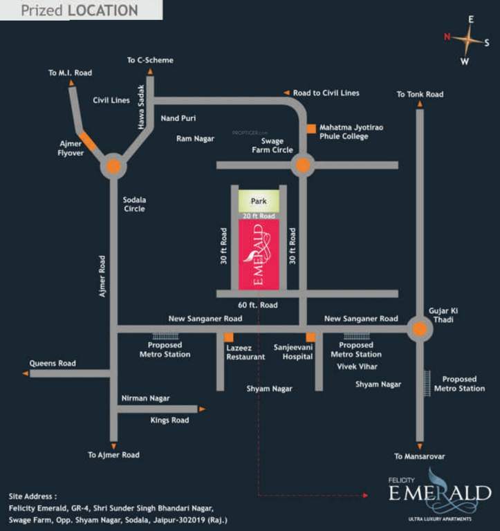 emerald Images for Location Plan of Felicity Estates Pvt Ltd Emerald