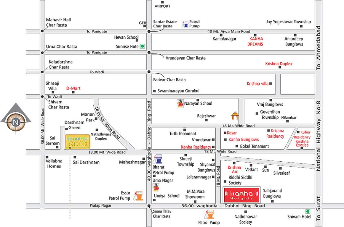  gold Images for Location Plan of Kanha Group Gold
