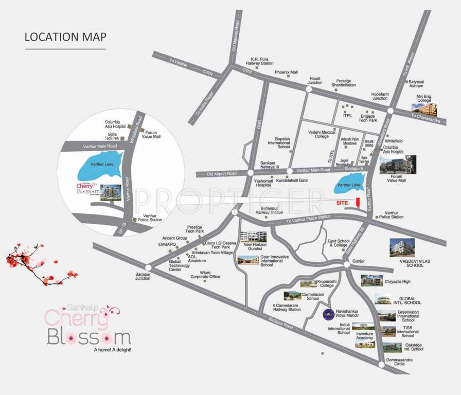  cherry blossom Images for Location Plan of Sankalp Cherry Blossom