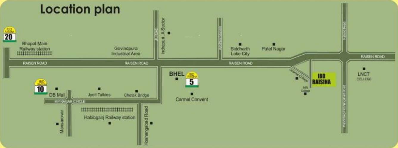 ibd raisina Location Plan