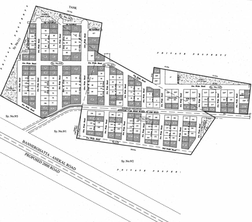 aadhar propeties lake shore plots Layout Plan