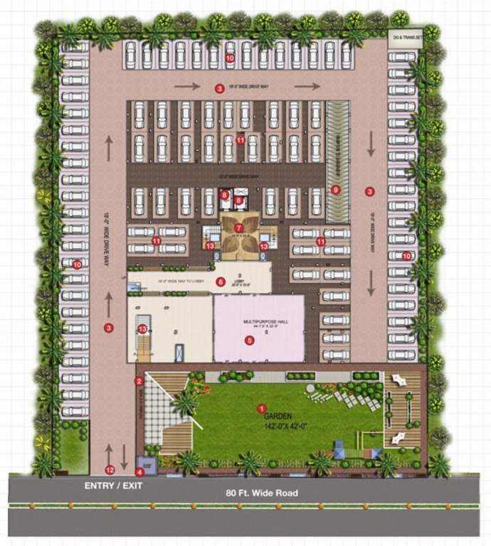  murli heights Images for Cluster Plan of ARG Murli Heights