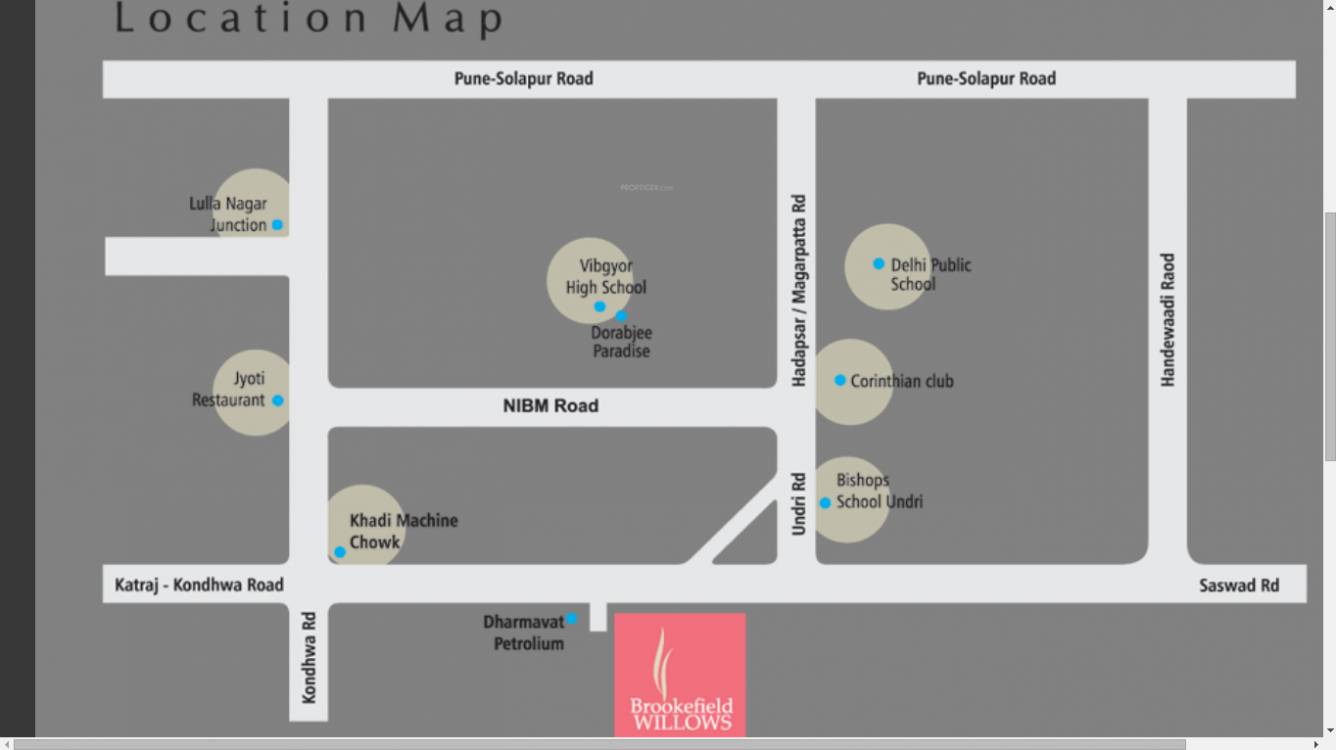 Images for Location Plan of Nirman Brookefield Willows Villas
