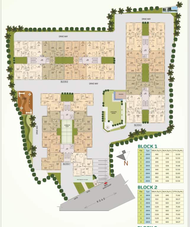  green residency Layout Plan