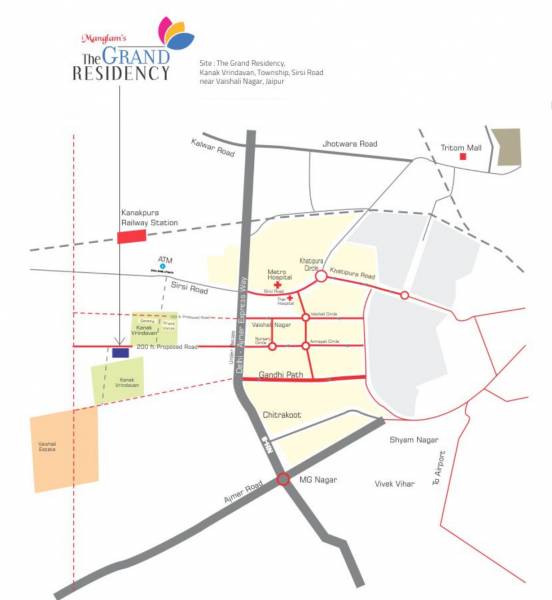 Images for Location Plan of Manglam The Grand Residency Images for Location Plan of Manglam The Grand Residency