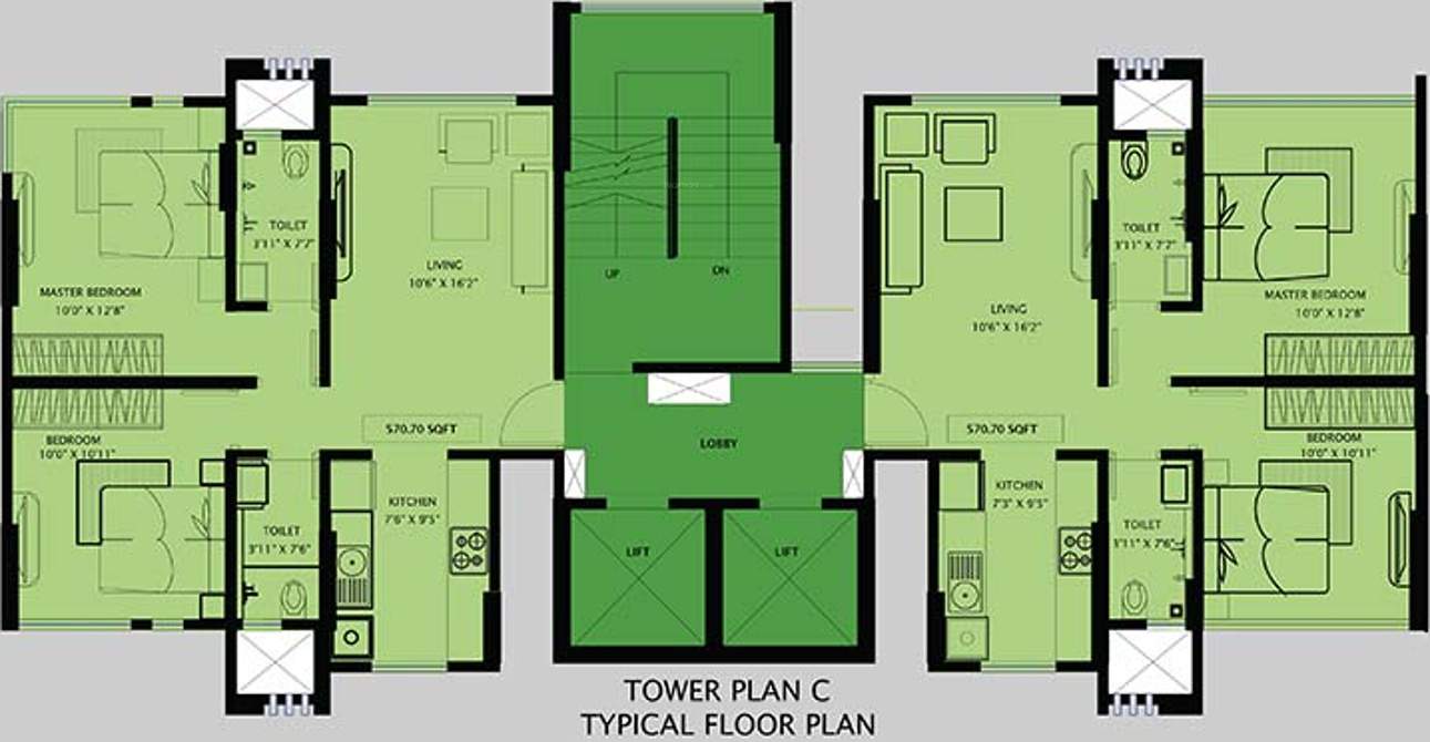  aroha Images for Cluster Plan of Kanakia Spaces Realty Aroha