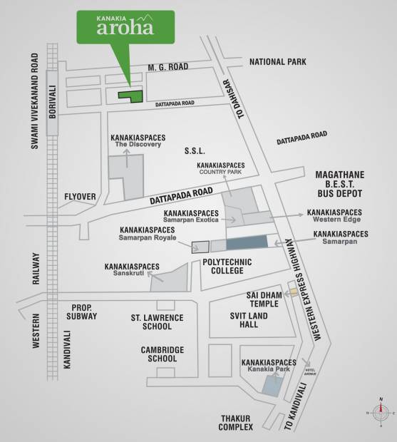  aroha Images for Location Plan of Kanakia Spaces Realty Aroha