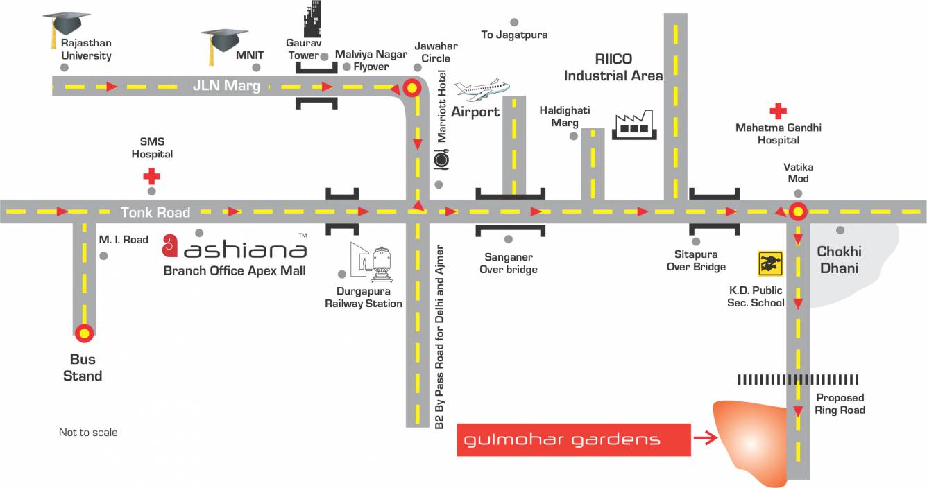 Images for Location Plan of Ashiana Gulmohar Gardens Villas