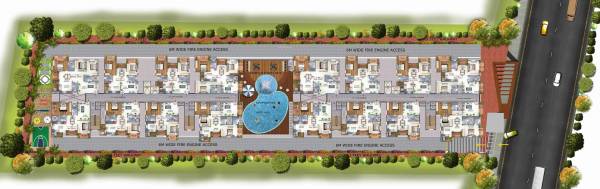  heights Block A & B Typical Cluster Plan