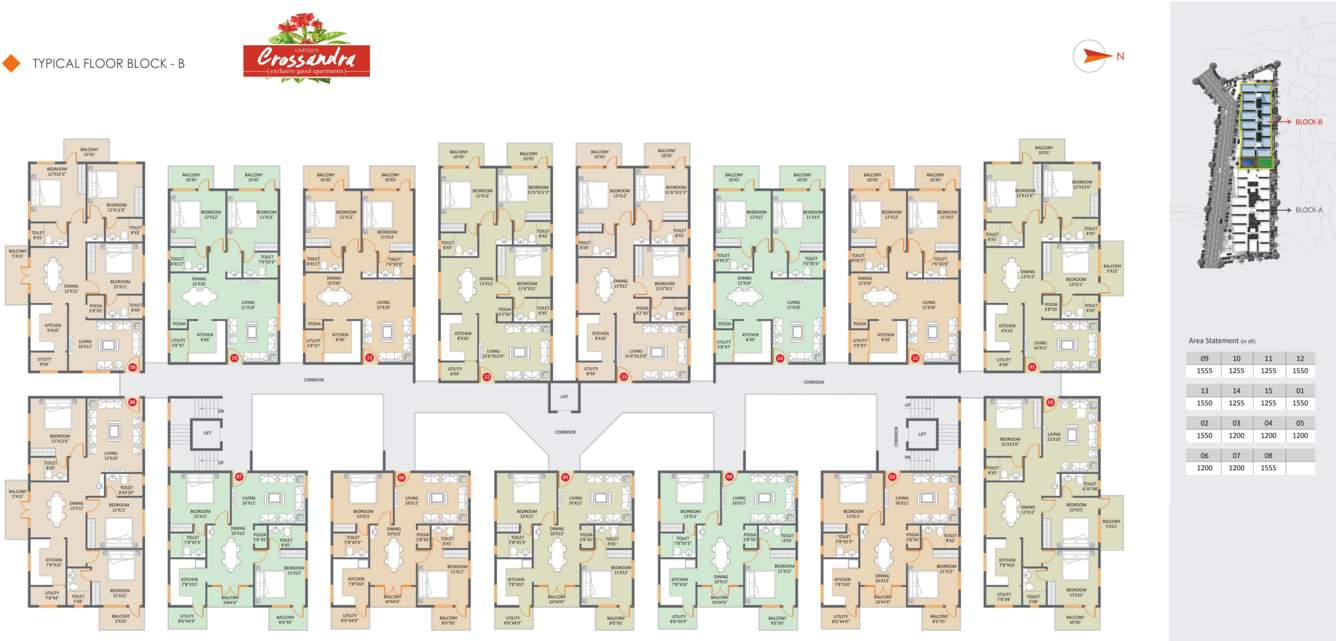  crossandra Images for Cluster Plan of Akshaya Crossandra