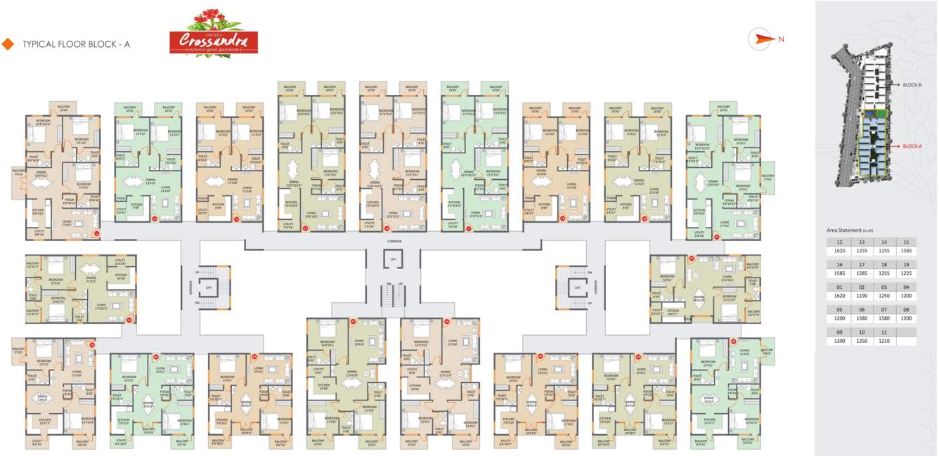  crossandra Images for Cluster Plan of Akshaya Crossandra