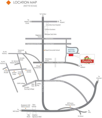  crossandra Images for Location Plan of Akshaya Crossandra