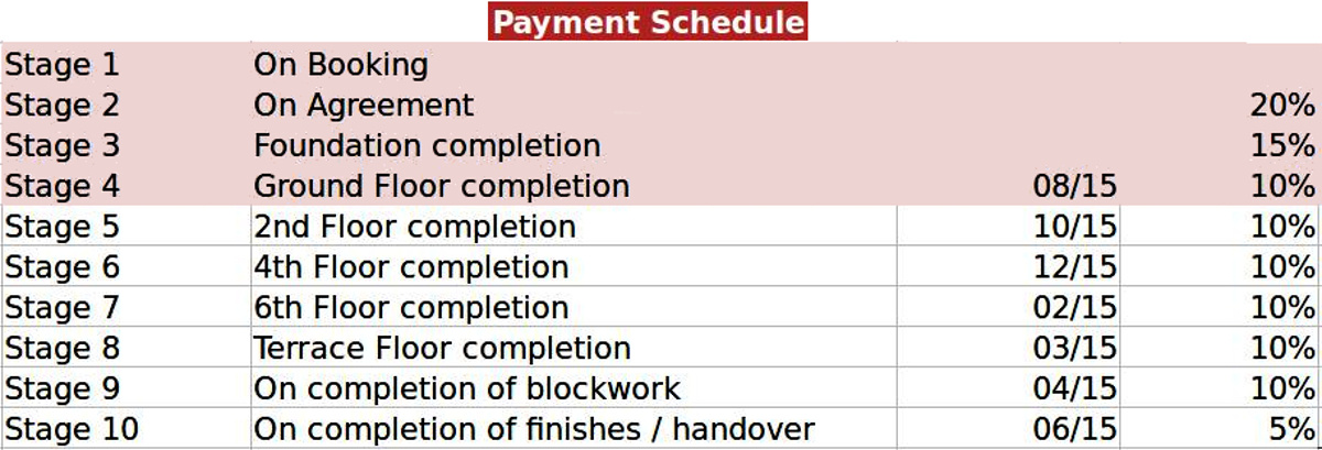 Images for Payment Plan of Universal Nivasa Payment Plan