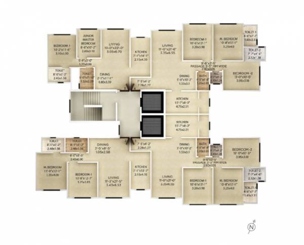  jai-vijay Wing A Cluster Plan