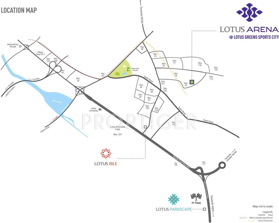 arena Images for Location Plan of Lotus Arena