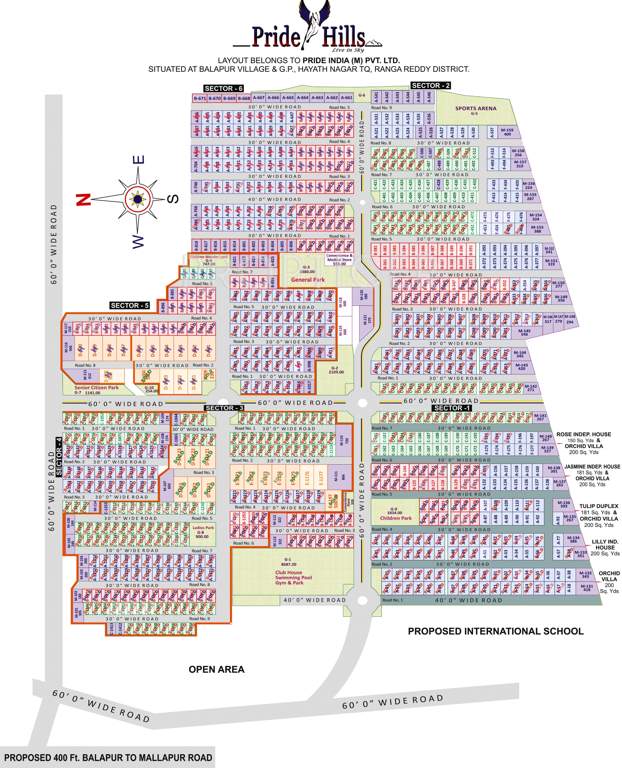  hills villas Images for Layout Plan of Pride Pride Hills Villas