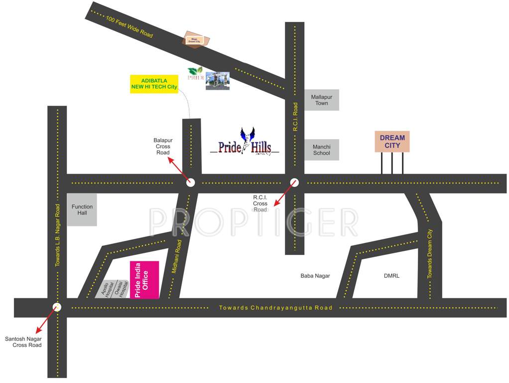  hills villas Images for Location Plan of Pride Pride Hills Villas