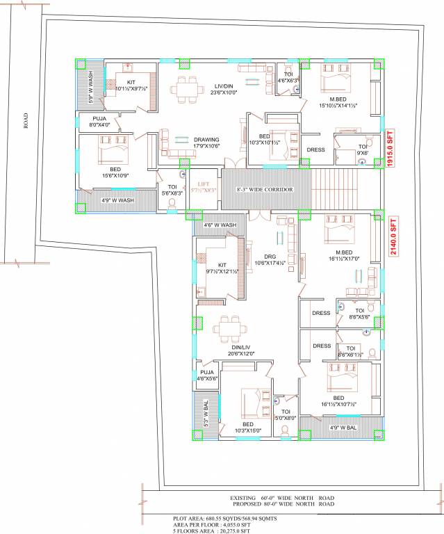 tilak nagar Images for Cluster Plan of Lahari Tilak Nagar