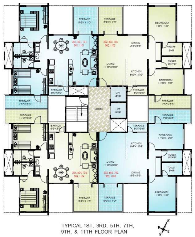 mandke advantage homes Images for Cluster Plan of Sudhir Mandke Advantage Homes