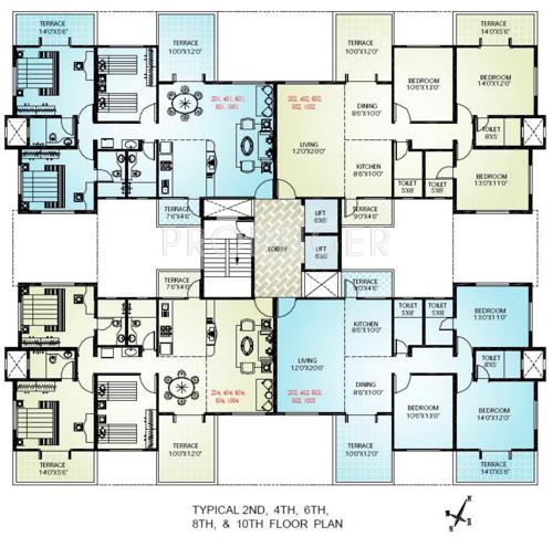  mandke-advantage-homes Images for Cluster Plan of Sudhir Mandke Advantage Homes