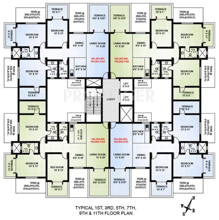 mandke advantage homes Images for Cluster Plan of Sudhir Mandke Advantage Homes