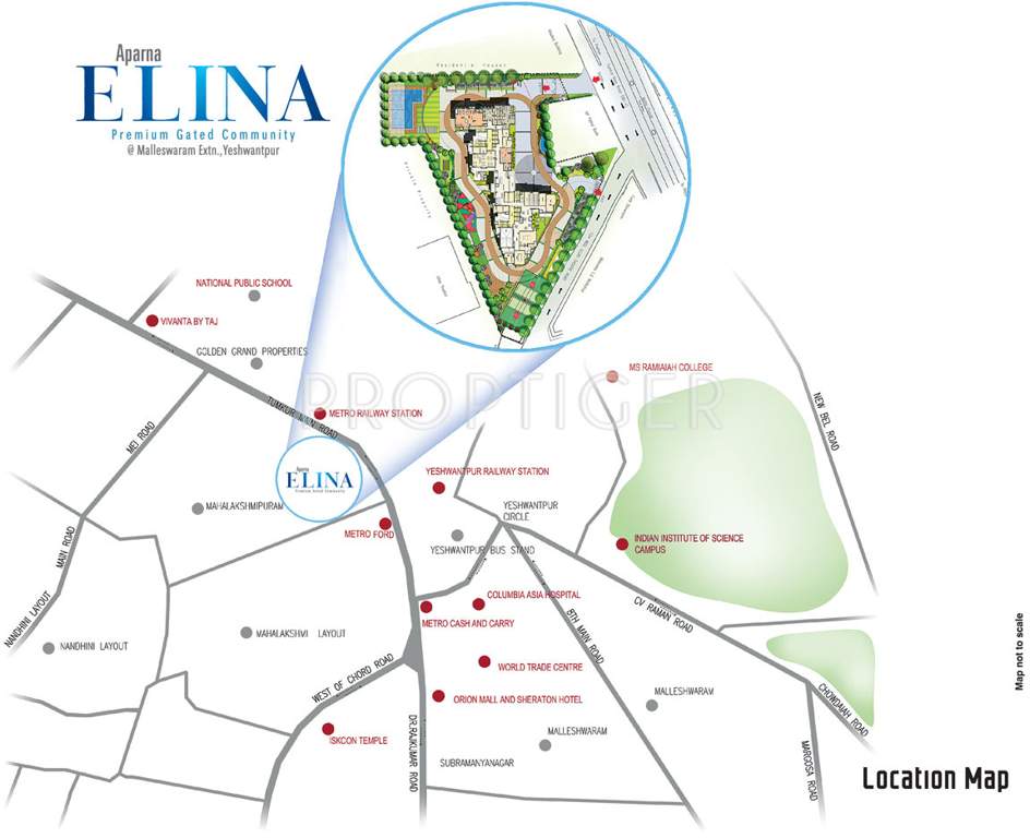  elina Images for Location Plan of Aparna Elina