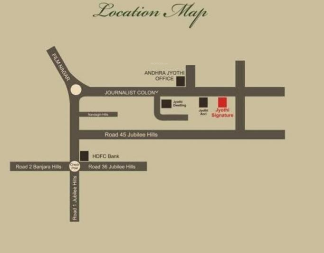 jyothi classic Location Plan