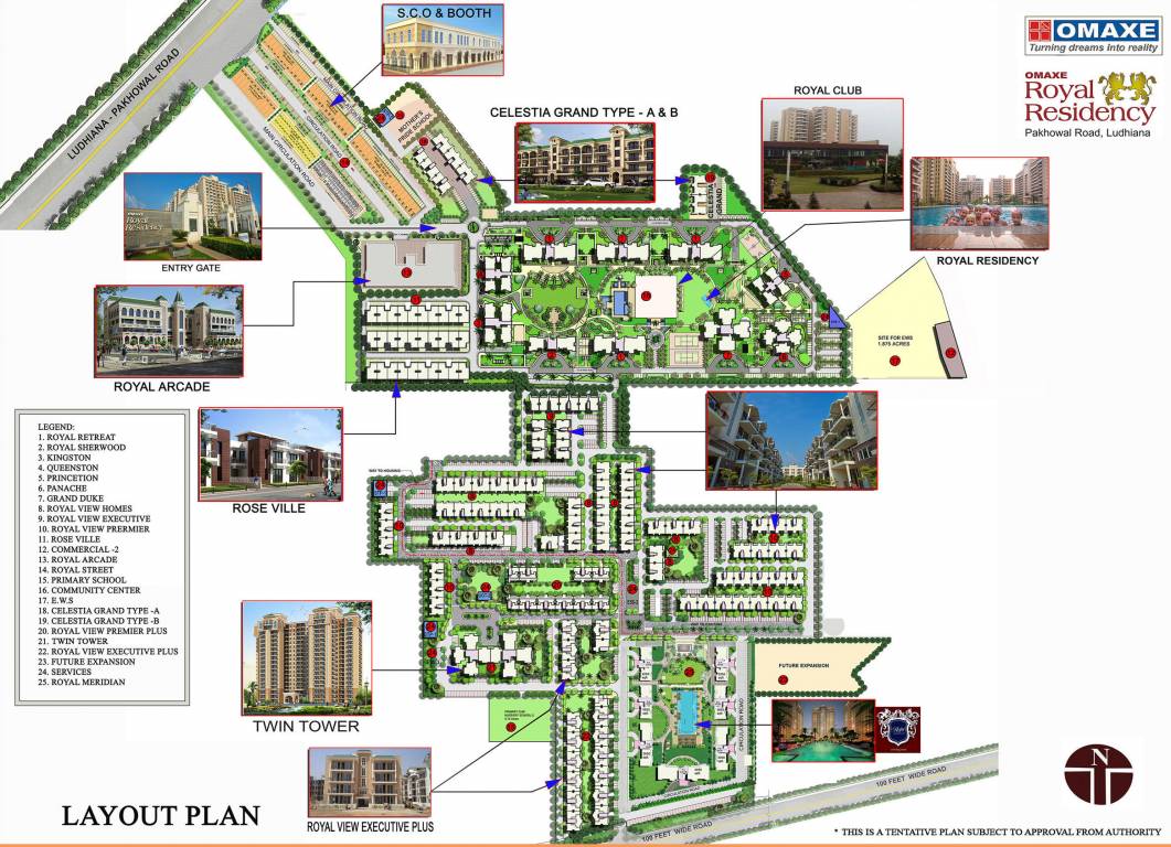 rose ville Layout Plan