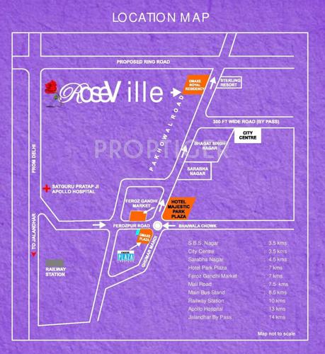  rose-ville Images for Location Plan of Omaxe Rose Ville
