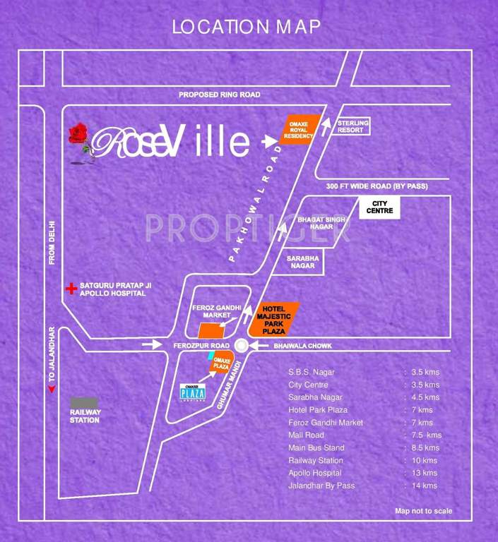 rose ville Images for Location Plan of Omaxe Rose Ville