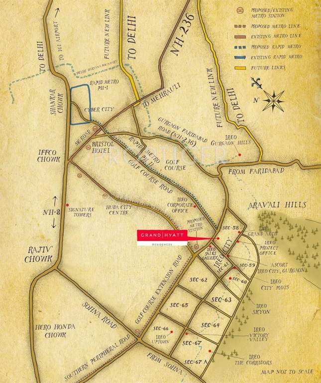  grand hyatt Images for Location Plan of Ireo Grand Hyatt