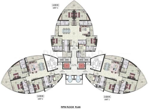  tiara-tower Images for Cluster Plan of Jaypee Tiara Tower