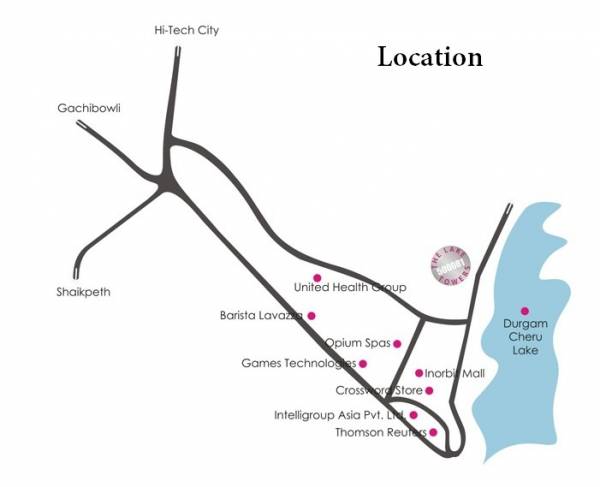  the-lake-towers Location Plan