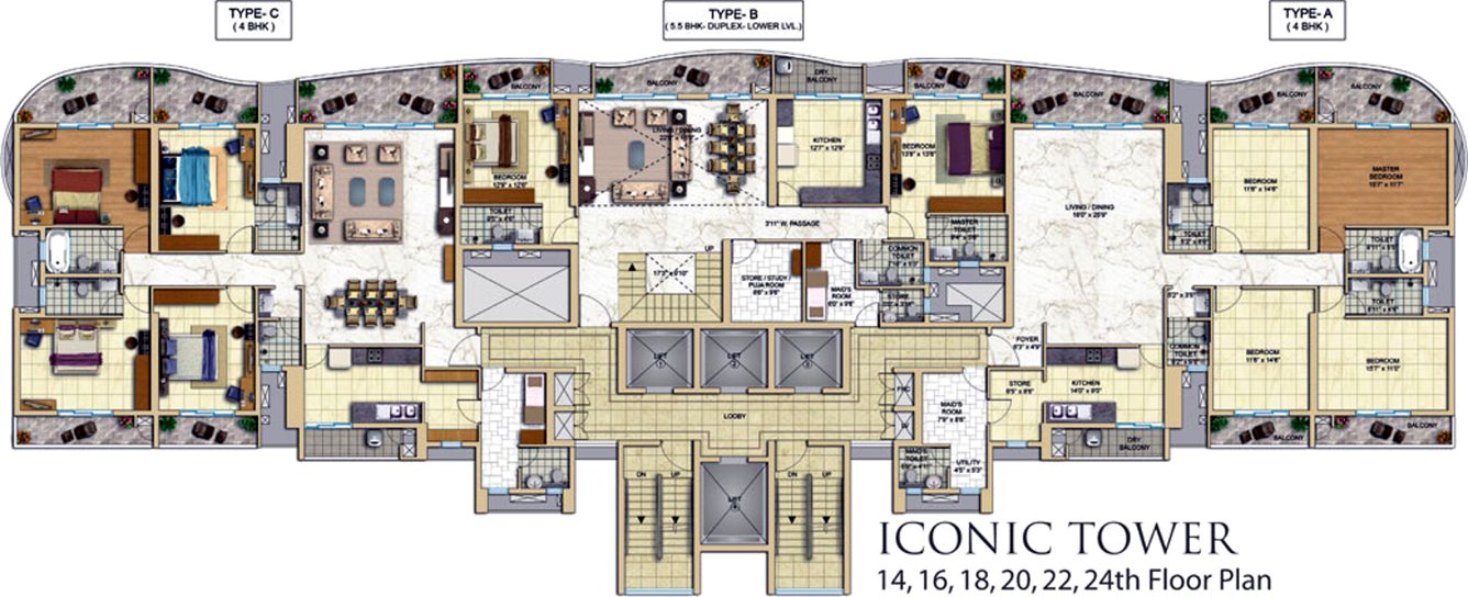 Images for Cluster Plan of Tata Tritvam