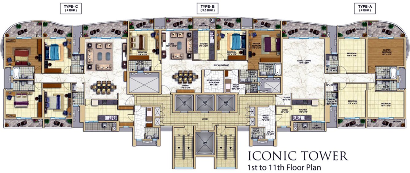 Images for Cluster Plan of Tata Tritvam