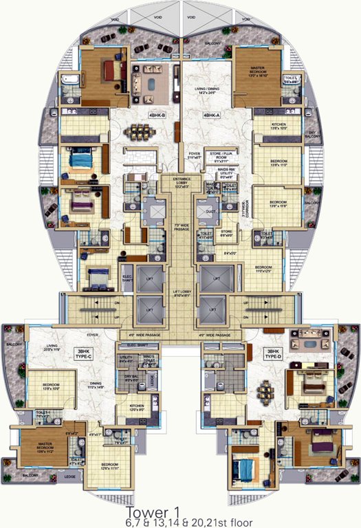 Images for Cluster Plan of Tata Tritvam