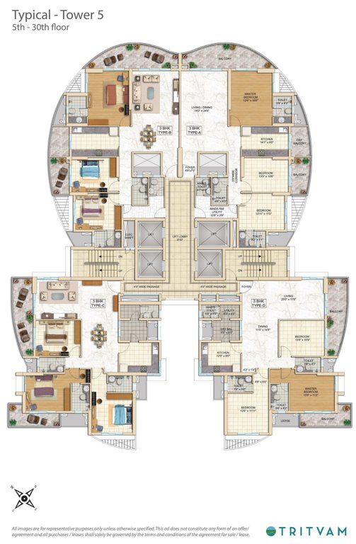 Images for Cluster Plan of Tata Tritvam