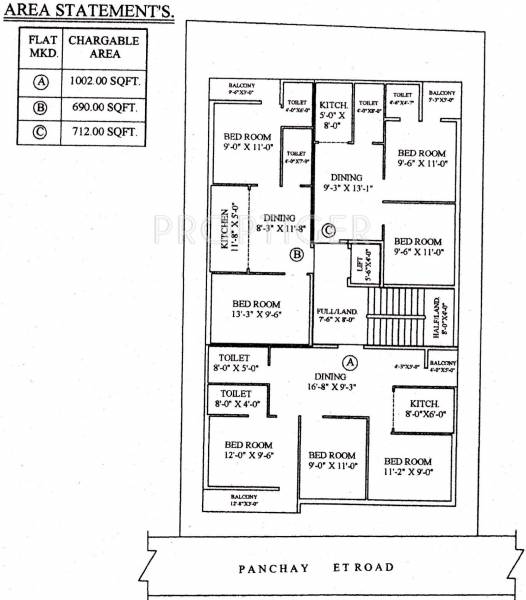 Images for Cluster Plan of Cancun Klinton Tower