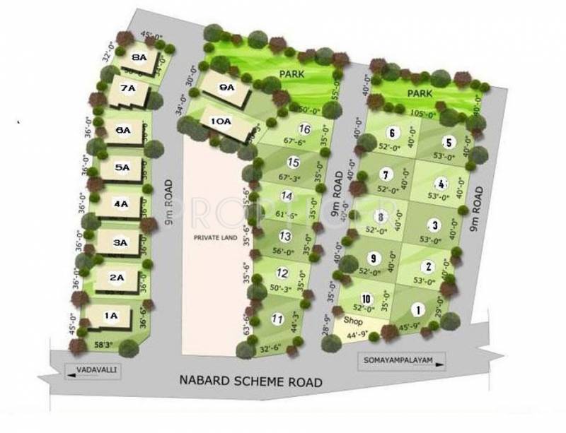 Images for Layout Plan of Srivatsa Hill View Plot