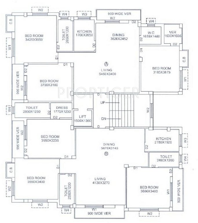 Images for Cluster Plan of Jeet Nirman Balaji Tower