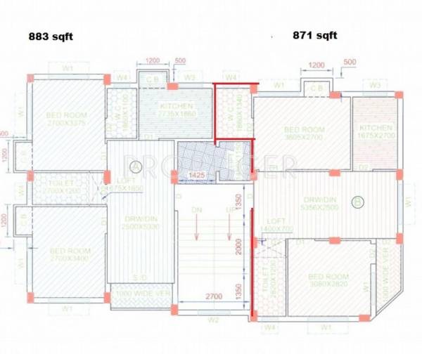 Images for Cluster Plan of Jeet Nirman Balaji Tower