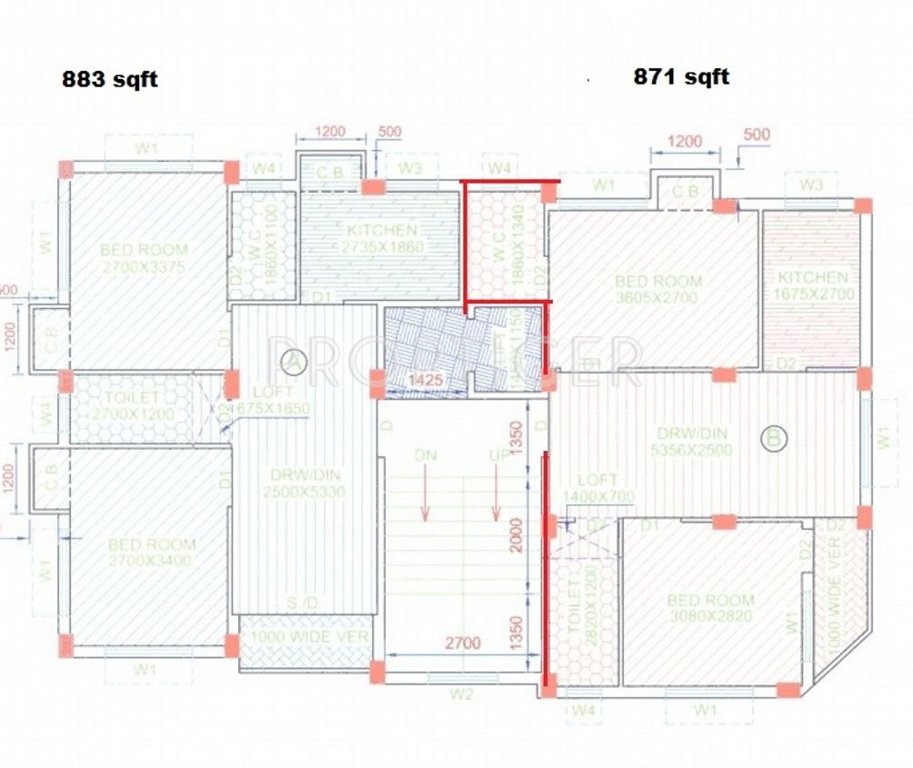 Images for Cluster Plan of Jeet Nirman Balaji Tower