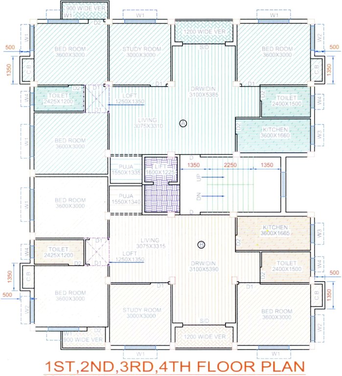 Images for Cluster Plan of Jeet Nirman Balaji Tower
