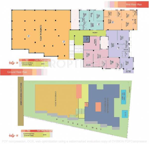Aatreyee Nirman Indranee Ground and 1st Floor Cluster Plan