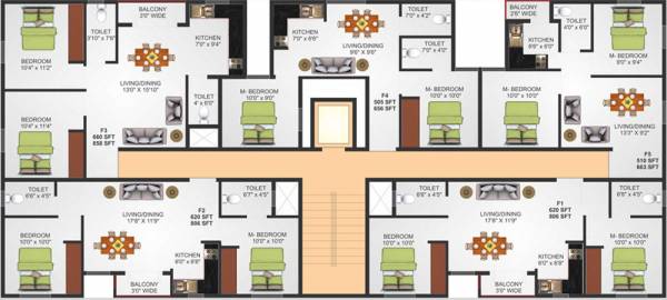 Images for Cluster Plan of Prabhavathi Landmark