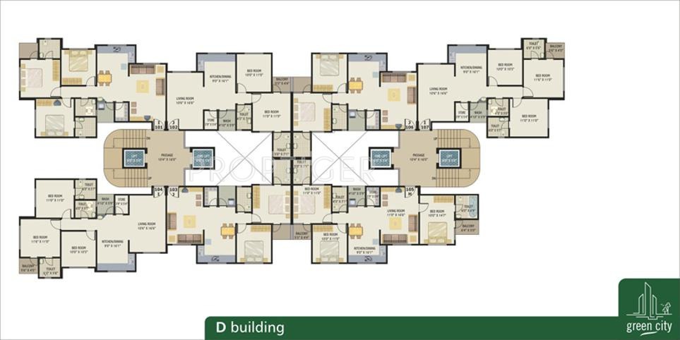 city Block E Cluster Plan